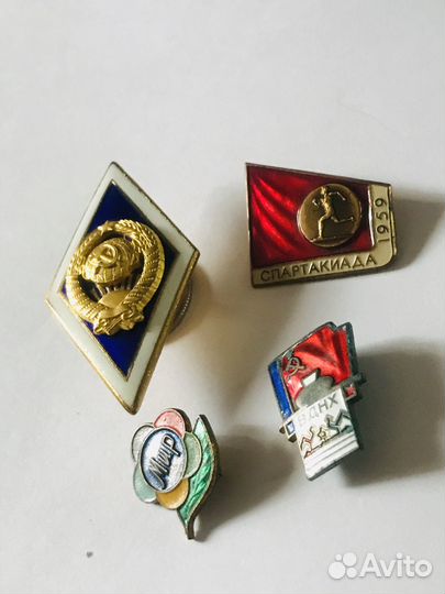 Значки ромб и спартакиада