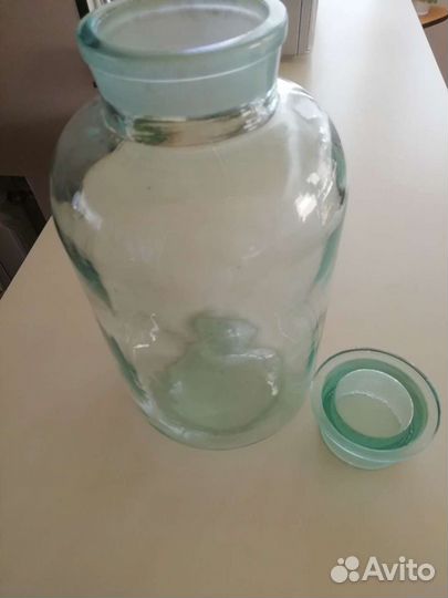 Старинная стеклянная банка СССР 5л