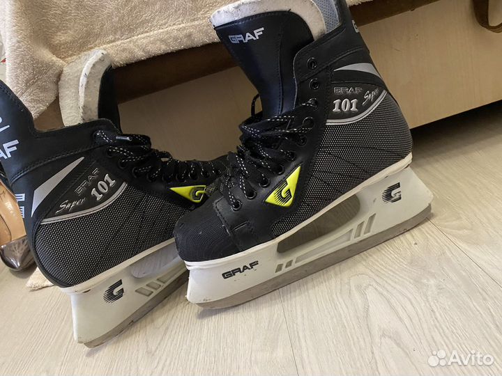 Коньки хоккейные Graf 41 размер