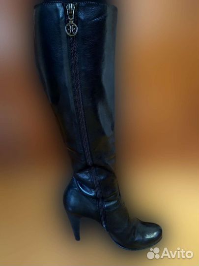 Демисезонные женские Сапоги из натуральной кожи