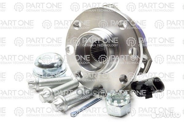 Ступица колеса front, opel astra G, with ABS (4