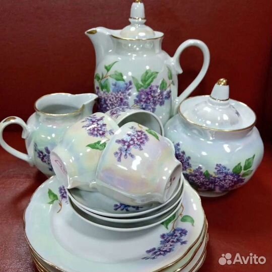 Сервиз кофейный Сирень Дулево