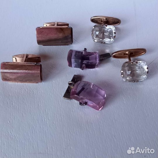 Запонки серебро СССР