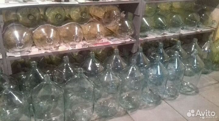 Бутыли 20 шт по 22 литра чистые (прочное стекло)