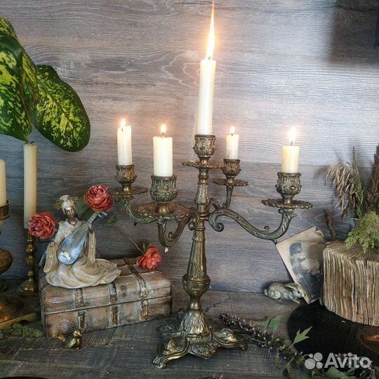 Антиквариат из Европы. Канделябр на 5свечей
