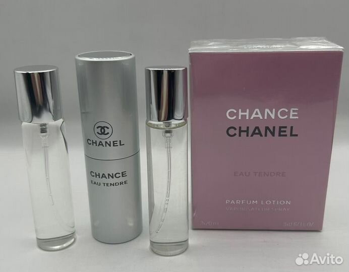Chanel chance eau tendre 3 по 20 мл