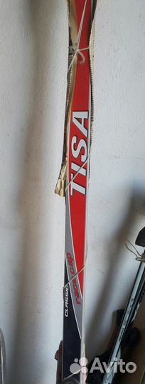 Лыжи беговые(палки в комплекте)