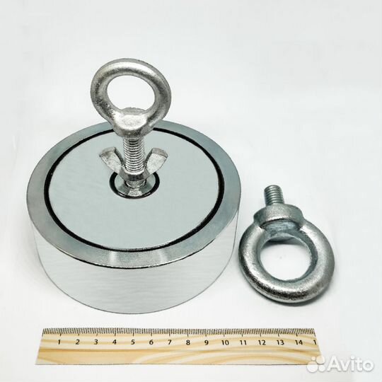 Поисковый двухсторонний магнит F600х2