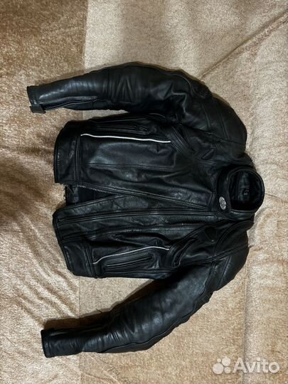Мото куртка кожаная мужская