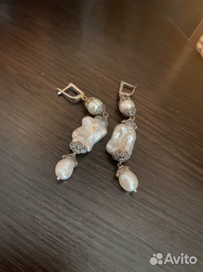 Серьги с жемчугом