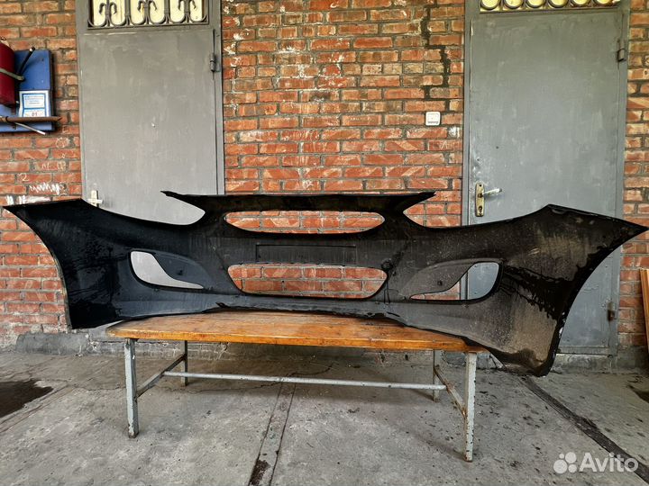 Передний бампер на hyundai solaris 1