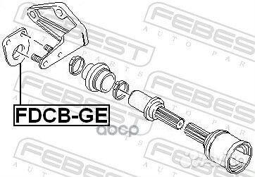 Fdcbge опора п/оси Ford Gelaxy 00 fdcbge FBS