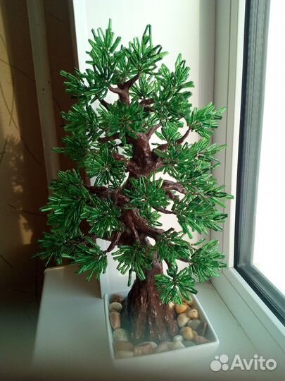 Деревья из бисера