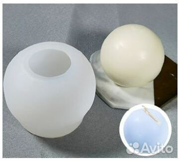 Силиконовая форма для свечей Шар №37