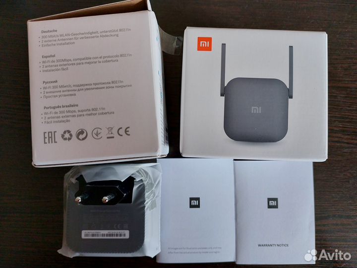 Репитер Wifi Xiaomi Mijia,Евро вилка,новый