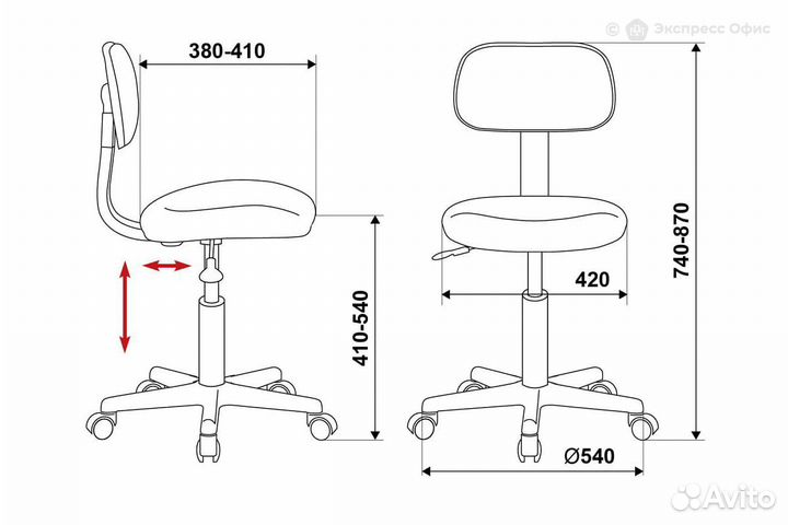 Кресло офисное Бюрократ CH-1201NX/G
