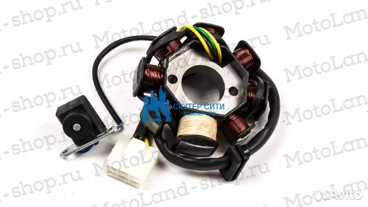 Статор генератора 152FMI 125см3 7+1 катушек (Арт.M