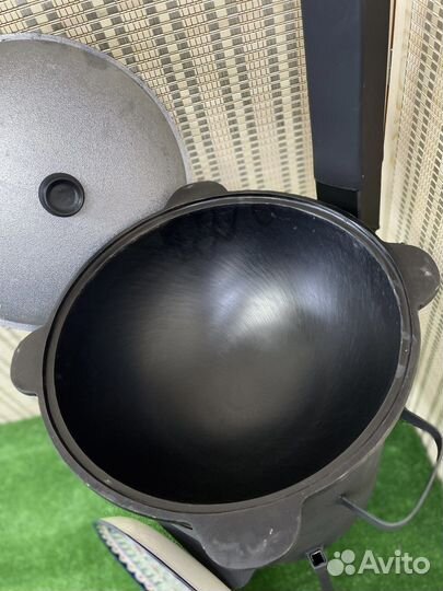 Казан чугунный 6л с печкой + шумовка и специи