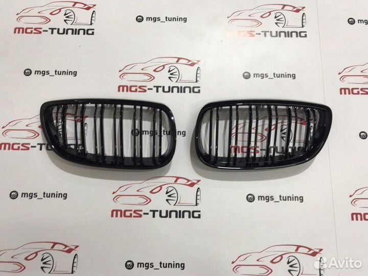 Ноздри BMW 3 серии E92 05-10г Черный глянец