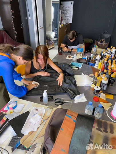 Обучение реставрации и покраски изделий из кожи