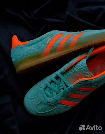 Adidas Gazelle Indoor Pulse Mint Green Orange