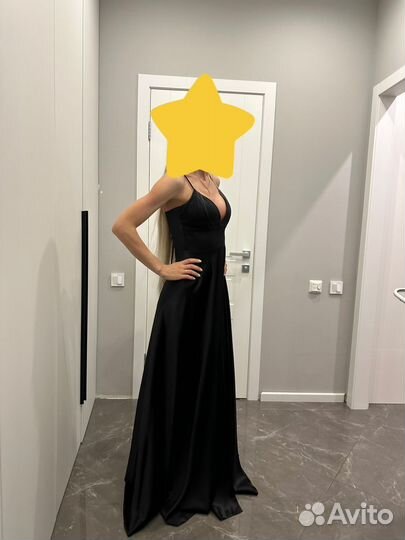 Платье черное вечернее длинное