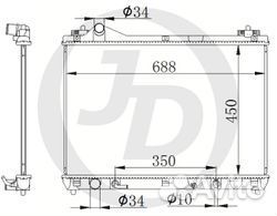 Радиатор Suzuki Grand Vitara 05-15 2.0 / 2,4L
