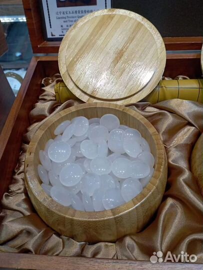 Набор из агата для игры в Го