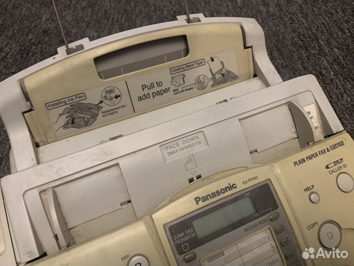 Факс panasonic kx-fp343