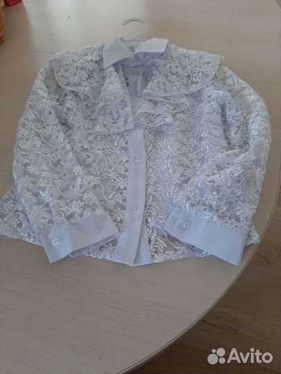 Блузка белая школьная 146