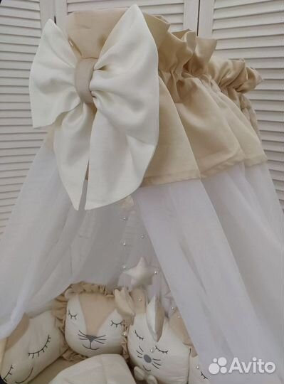 Комплект в кроватку с балдахином