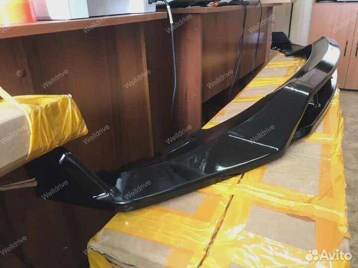 Губа передняя BMW X5 G05 глянцевая