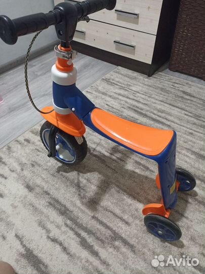 Детский велосипед, самокат 2в1