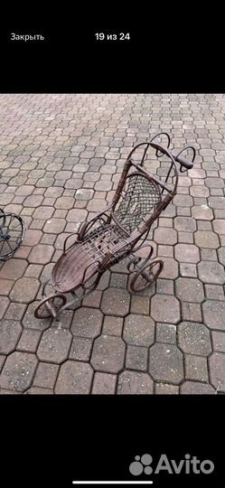 Коляска для кукол, антиквариат, рэтро, винтаж