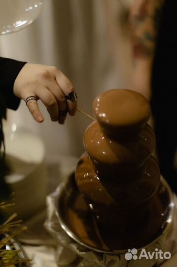 Шоколадный фонтан и фруктовая пальма