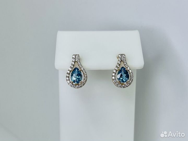 Серьги золотые 585*(юш21)