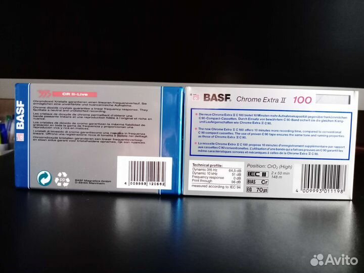 Аудиокассеты basf sony