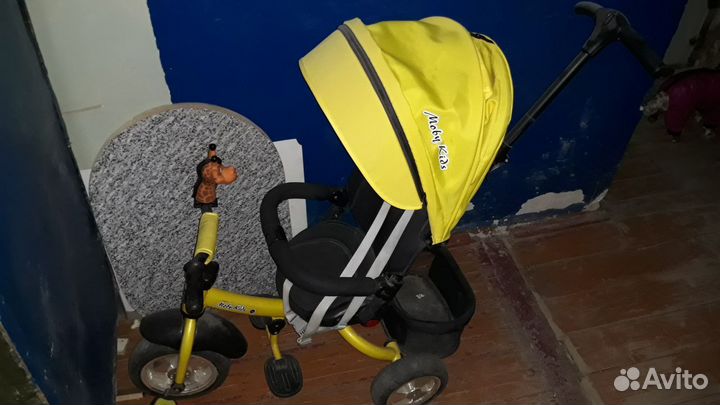 Велосипед трех колесный moby kids