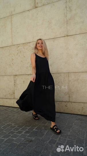 Платье-сарафан с поясом