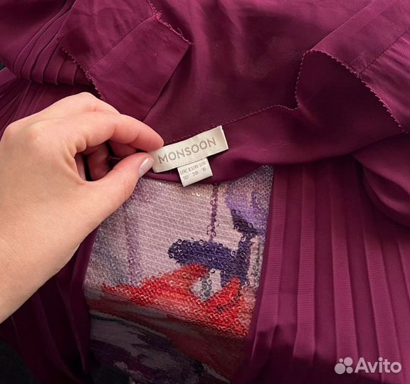 Платье вечернее, блестящее 44 р Monsoon uk10