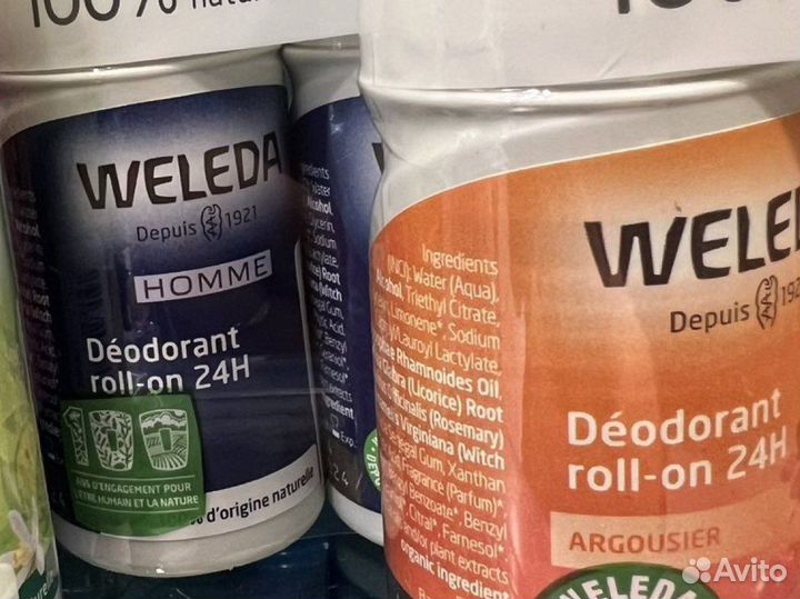 Weleda deo roll-on дезодорант, Vichy дезодорант