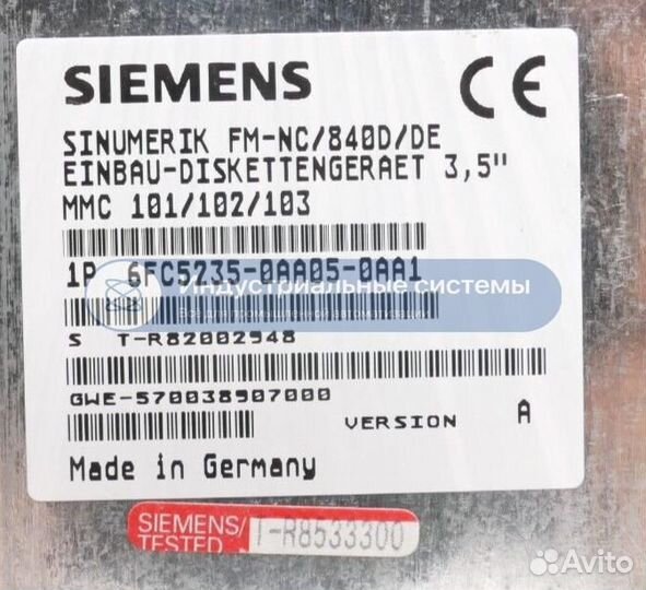 Флоппи-дисковод Siemens 6FC5235-0AA05-0AA1