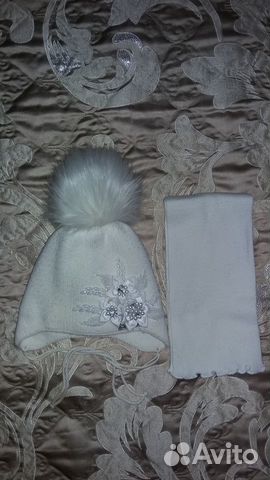 Комплект шапка, шарф