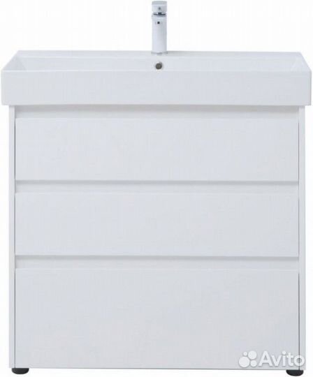 Мебель для ванной Aquanet Nova Lite 85 3 белый глянец