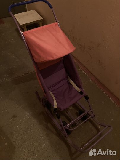 Детские санки коляска