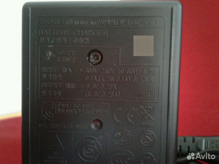 Sony BC-VW1 оригинальная зарядка