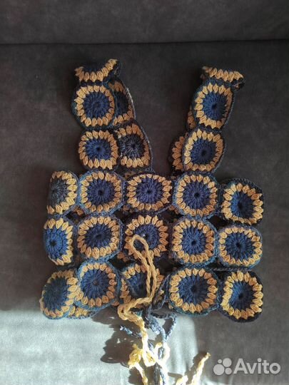 Жилетка ручная вязка (крючком)