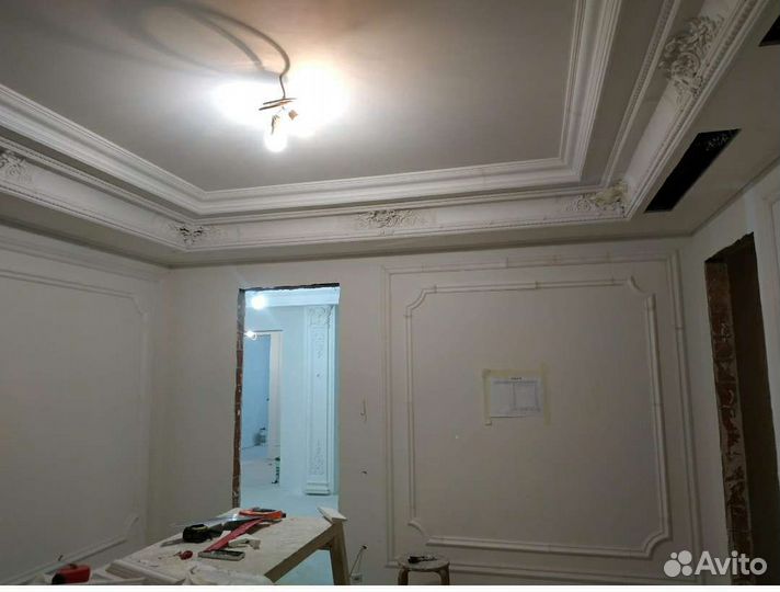 Шпаклёвка, покраска, лепнина гипсовые, пок. обоев