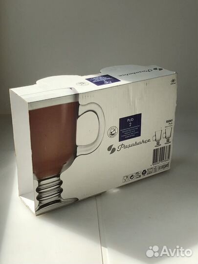 Стеклянные кружки, 2 шт, в упаковке