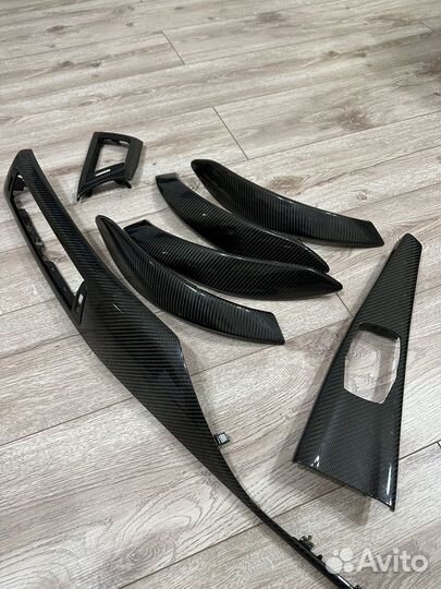 Планки салона BMW 3 f30 под карбон